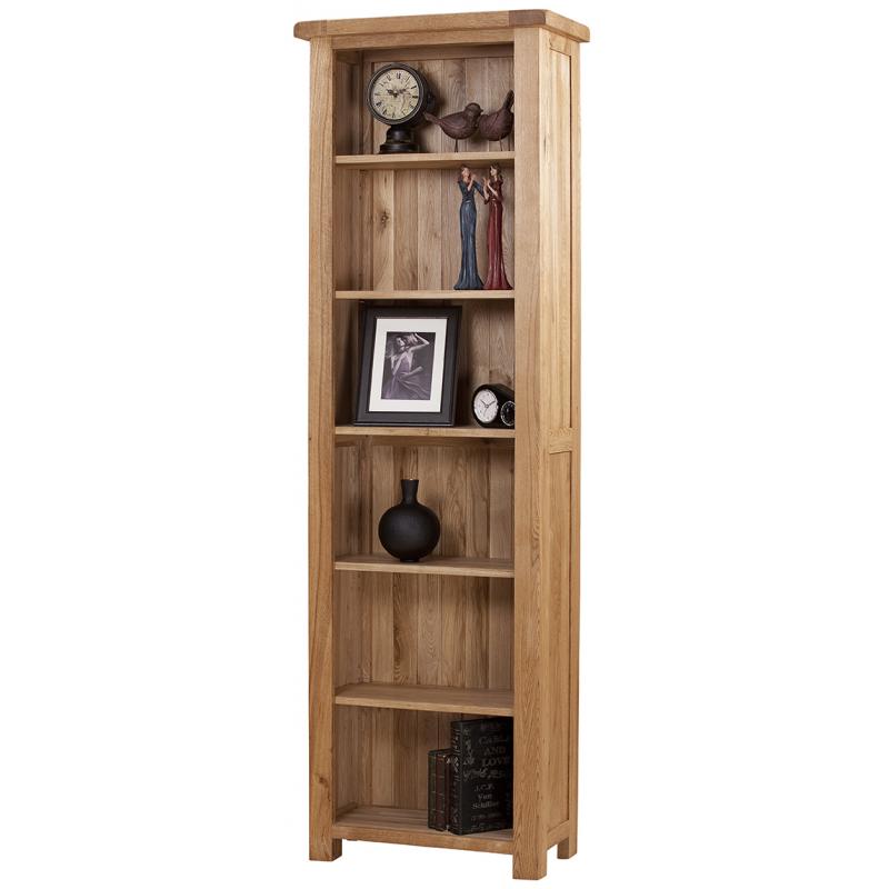 Kingsbury Solid Oak Tall Narrow Bookcase
